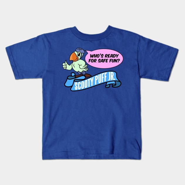 Scooty Puff Jr Kids T-Shirt by Meta Cortex